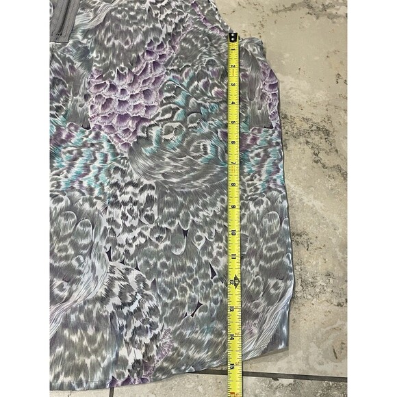 Floral Sleeveless Blouse with Ruffled Neckline Charlotte Russe Size xL - Picture 6 of 7